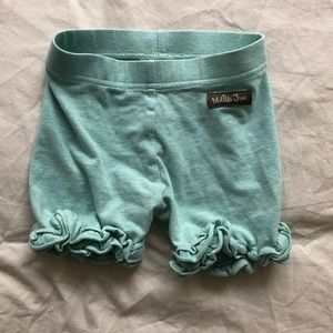 Matilda Jane teal ruffle shorts